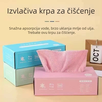 Periva, odvojiva krpa za suđe i abrazivna spužva – debela, dvostruka upotreba za suho i mokro čišćenje u kuhinji