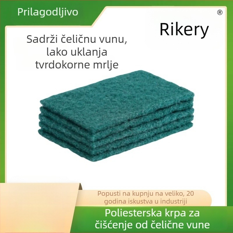 Dvostrano abrazivna spužva za kuhinju – čišćenje, odmašćivanje, pranje posuđa i lonaca, ribanje i uklanjanje kamenca