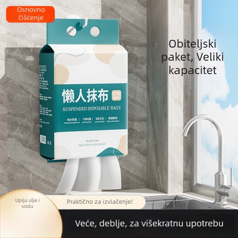 Jednokratne kuhinjske maramice za kačenje, mokro-suhe za pranje posuđa, upijaju masnoću, bez masnoće