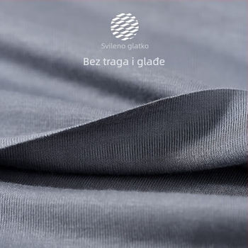 Muški bezrukavni potkošulj od Ice Silk materijala – uski kroj, sportski, brzo suši, V izrez