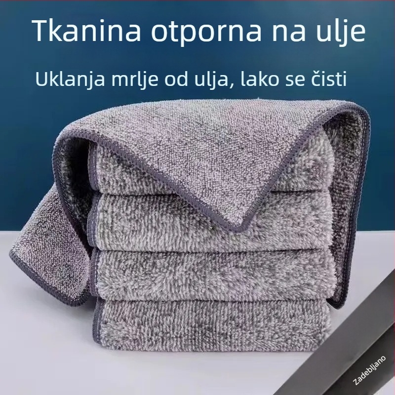 Krpa za čišćenje s bambusovim ugljenom, bez dlačica, višenamjenska kućna krpa za čišćenje, 200 g