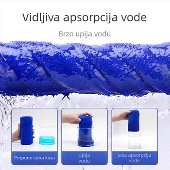 Monogramirana mikrovlakna krpa za čišćenje s koralnim velutom, upija vodu i ne ostavlja dlačice