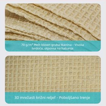 Kakama vlažno i suho kuhinjsko krpa, upijajuća, debela, jednokratna, otporna na habanje za pranje posuđa