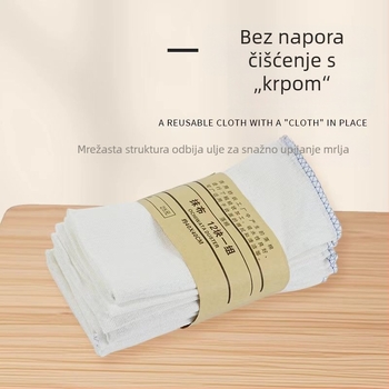 Pamukova krpa za suđe – upija, bez dlačica, namijenjena pranju suđa i brisanju površina u kuhinjama i hotelima