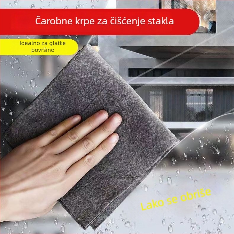 Čarobna krpa za čišćenje stakla, deblja, bez tragova, bez vodnih mrlja, upijajuća, bez dlačica, krpa za ogledala