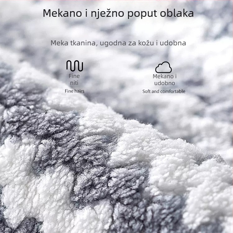 Kuhinjska krpa za posuđe – upija vodu, od poliester, krpa od coral fleecea za posuđe i zdjele, otporna na masnoću