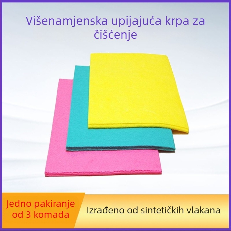 Kuhinjska apsorpcijska abrazivna podloga za čišćenje, izdržljiva, set od 3 komada