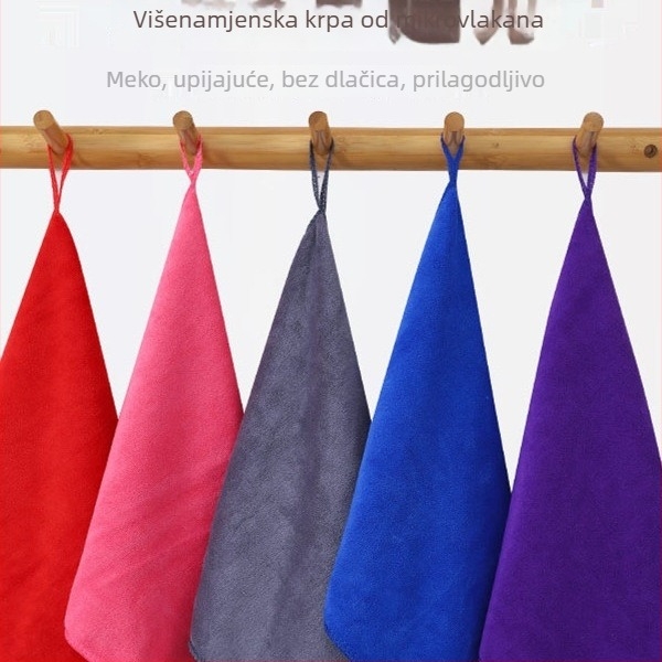 Komplet od 10 krpa za kućanstvo i čišćenje, debele, upijajuće, bez dlačica, male kvadratne krpe za kuhinju