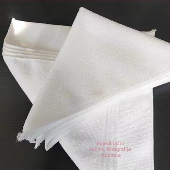 Sunshine bijeli kvadratni ručnici za hotelske i restoranske potrebe, 30x30 cm, mekani, bez dlačica, upijajući za sušenje posuđa i pribora