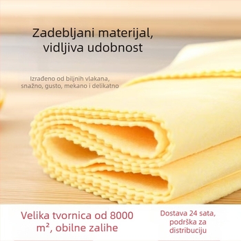 Žuta kuhinjska krpa od lufe, debela, za pranje posuđa, upijajuća, bez vlakana
