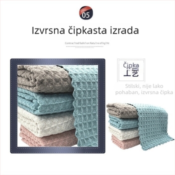 Mikrovlakana krpa s uzorkom waffle, upija, bez dlačica, kuhinjska krpa za pranje posuđa