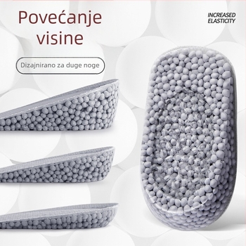 Nevidljiva podloga za povećanje visine u čizmama, unutarnja polupodloga, protuklizna i otporna na habanje.