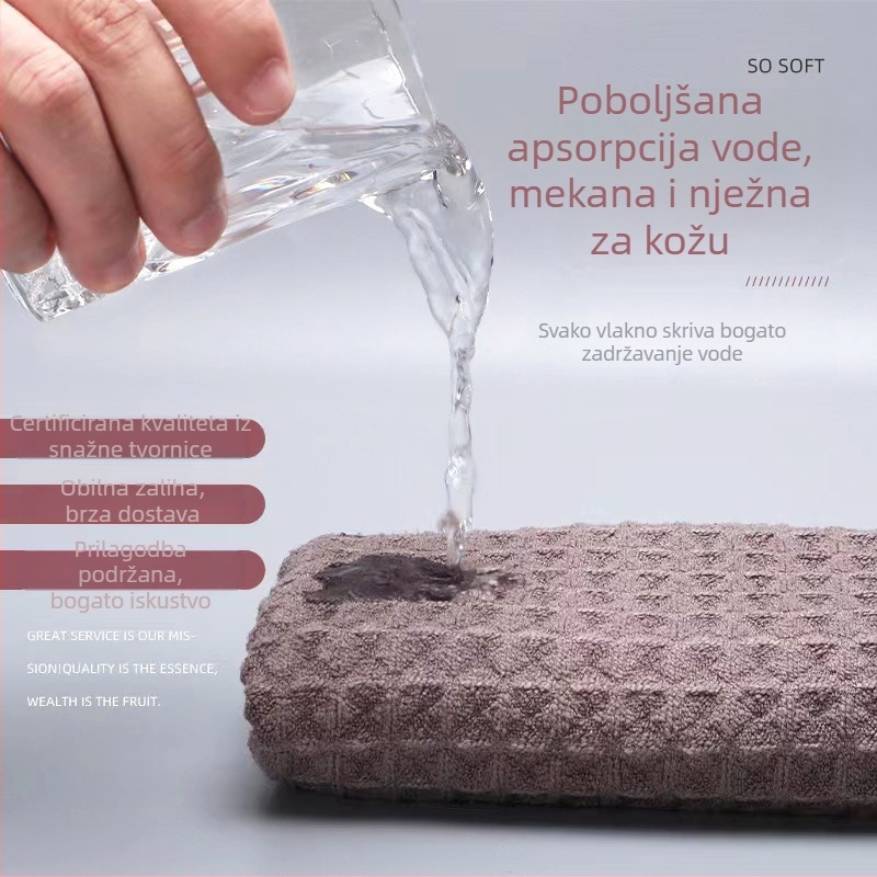 Mikrovlakna krpa s waffle uzorkom za čišćenje – kuhinja i bar, krpa za suđe, abrazivni jastučić