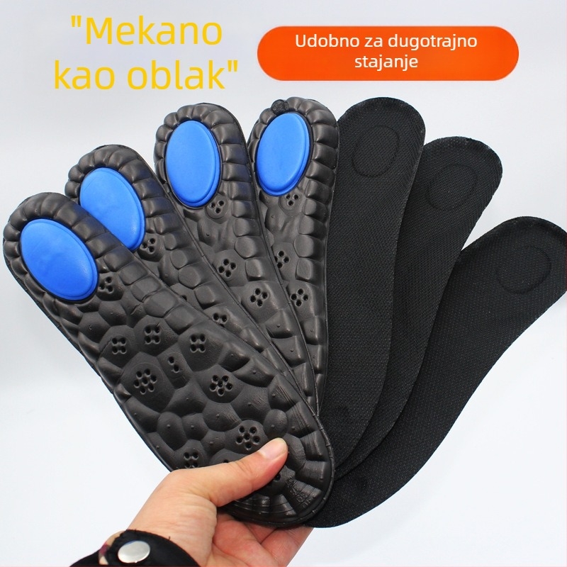 EVA sportska podloga s zračnim jastučićem za povećanje visine — apsorpcija udara, prozračna, upija znoj, cijela uložak, unisex, veličine 235–285 mm, za tenisice za košarku, casual i kožne cipele