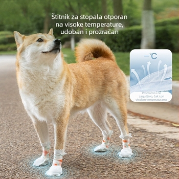 Jednokratne zaštitne cipelice za pse za vanjske šetnje, protiv klizanja, otporne na habanje, vodootporne, za male i srednje pse