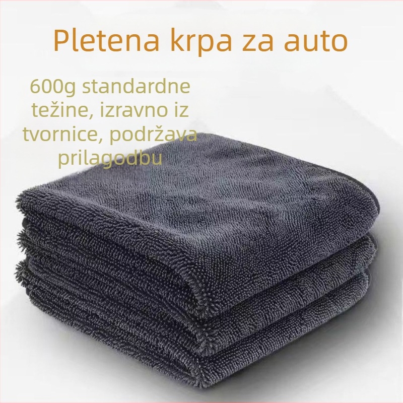 Korejska mala mikrovlakana krpa za čišćenje automobila, jednovrstna, obostrana, upijajuća, ne ostavlja dlačice, velika krpa za pranje automobila, ne ostavlja tragove