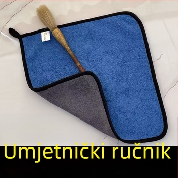 Mikrovlakana absorbentna krpa za crtanje — krpa za brisanje gouachea, mali kvadratni ručnik za umjetnike