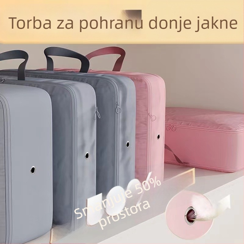 Vakuumska vreća za pohranu jakni od perja, za putovanja, velika veličina