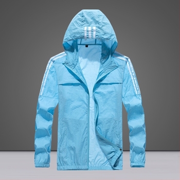 Lagana kapuljačasti jakna za zaštitu od sunca, za aktivnosti na otvorenom, brzo sušeći ice-silk materijal, slim fit