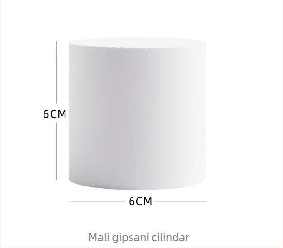 Minimalistički bijeli gipsani stalak za prstenje – izložba nakita i rekvizita za fotografiranje