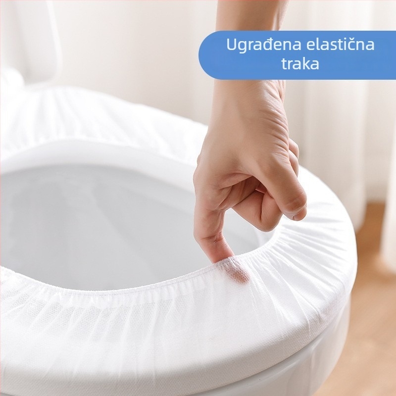 Jednokratna podloga za WC sjedalo od netkanog materijala – antibakterijska, za žene nakon poroda, za putovanja i hotele, pojedinačno pakirano