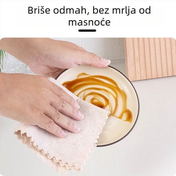 Kućna lufa krpa za čišćenje, debela, uklanja masnoću, lakše pranje posuđa, upijajuća, kuhinjska namjena, vlaknasto čišćenje