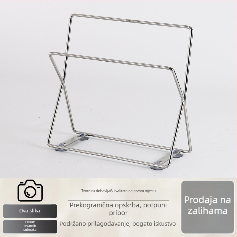 Stalak za sušenje krpa i kuhinjskih ručnika, od nehrđajućeg čelika 304, stolni okvir za pohranu i odvodnju, model 403A