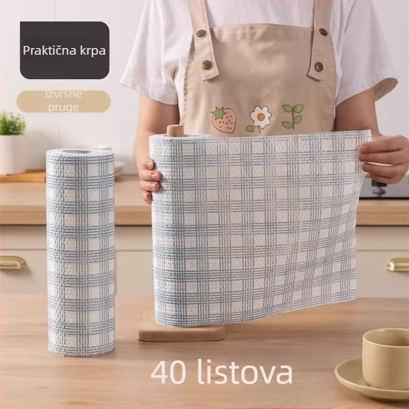 Jednokratne krpe za kuhinju za čišćenje, perive, dvostruka upotreba za mokro i suho čišćenje, deblje, uklanjanje masnoće