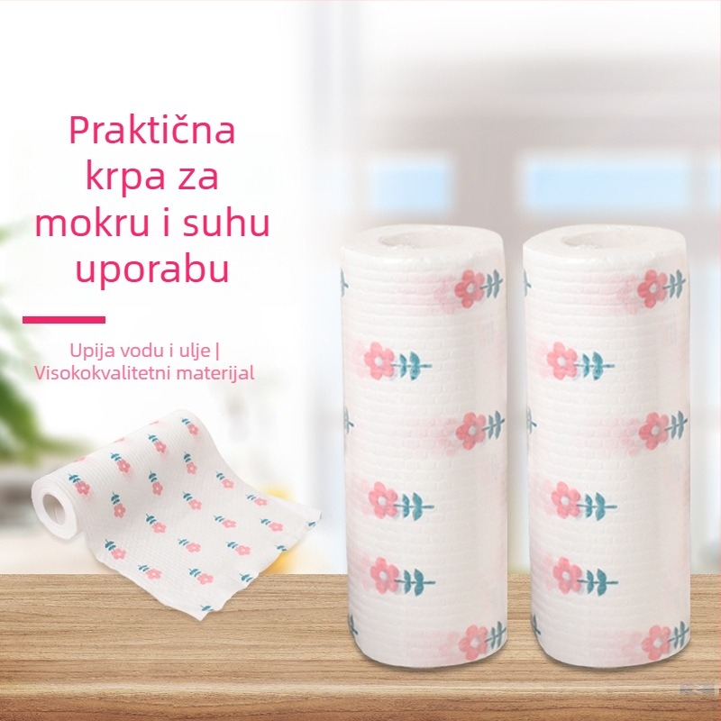 Dvostrana krpa za čišćenje kuhinje, mokro i suho, jednokratna, od netkanog materijala