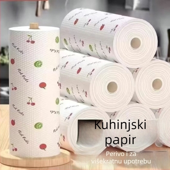 Debela ručnika za čišćenje s dvostrukom namjenom za suho i mokro čišćenje, periva kuhinjska krpa, upija vodu i masnoću, pogodna za kućnu upotrebu i dostavu.