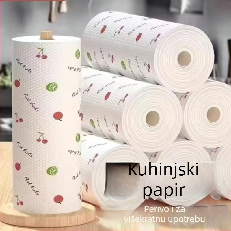 Debela ručnika za čišćenje s dvostrukom namjenom za suho i mokro čišćenje, periva kuhinjska krpa, upija vodu i masnoću, pogodna za kućnu upotrebu i dostavu.