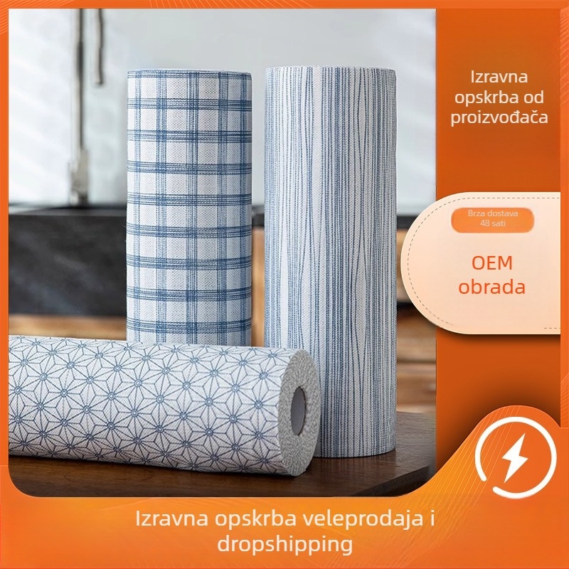 Jednokratna kuhinjska krpa, debela, bez vlakana, upija vodu, mokro i suho korištenje, uklanja masnoću