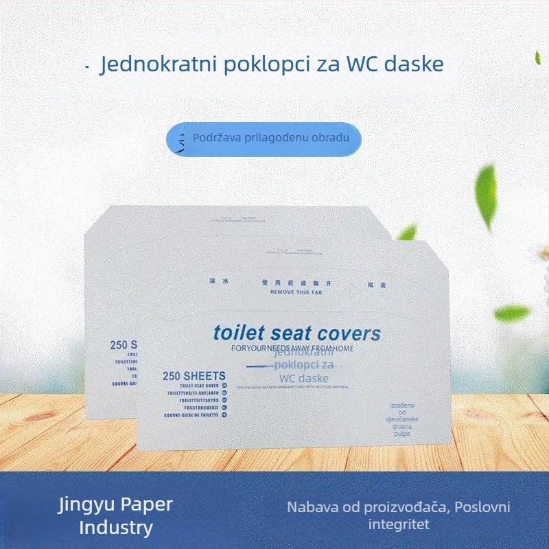 Jednokratne navlake za WC sjedalo od papira drvenog pulpe, 200 komada