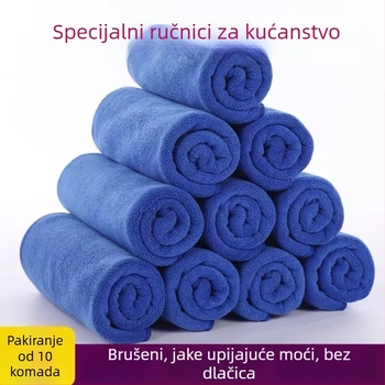 Mikrovlaknena krpa za čišćenje, upija vodu, ne ostavlja dlačice, debela, za auto i kućanstvo – staklo, podovi, kuhinja i stol