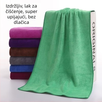 Mikrovlaknena krpa za čišćenje, upija vodu, ne ostavlja dlačice, debela, za auto i kućanstvo – staklo, podovi, kuhinja i stol