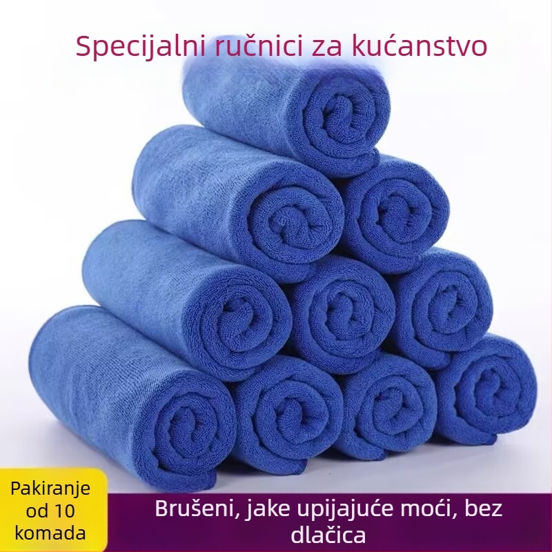 Mikrovlaknena krpa za čišćenje, upija vodu, ne ostavlja dlačice, debela, za auto i kućanstvo – staklo, podovi, kuhinja i stol
