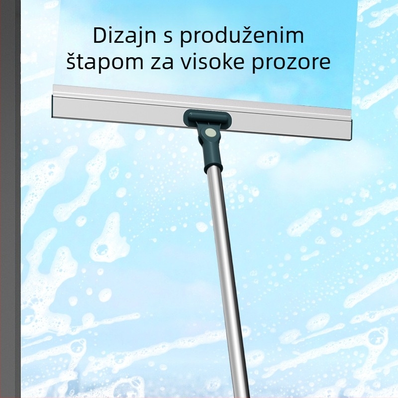 Bao Shijie Produženi aluminijski čistač stakla, dvostrani alat za prozore za visoke fasade