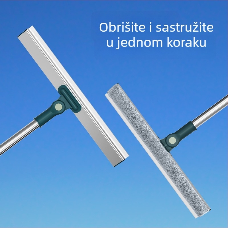 Bao Shijie Produženi aluminijski čistač stakla, dvostrani alat za prozore za visoke fasade