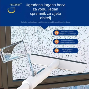 Tai Tai Le Čistač stakla – nehrđajući čelik, dvostrani brisač prozora, kućna upotreba za visoke zgrade