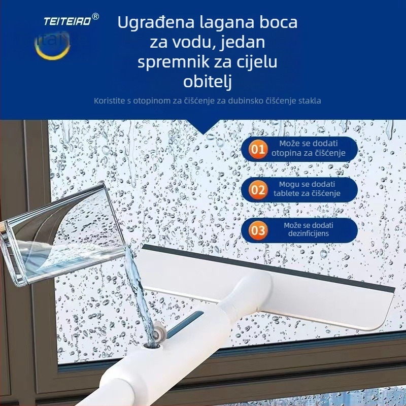 Tai Tai Le Čistač stakla – nehrđajući čelik, dvostrani brisač prozora, kućna upotreba za visoke zgrade