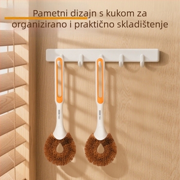 Moćna četka za pranje lonaca s dugim držalom, ne lijepi masnoću, ne šteti posuđu, višenamjenska četka za čišćenje