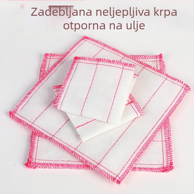 Krpa za suđe od superfinih vlakana, 5-slojna prešivana, upija ulje i vodu, kuhinjski ručnik