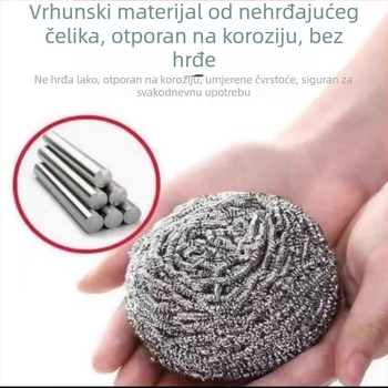 Čelične žičane kuglice za čišćenje kuhinje, otporne na hrđu, 18 komada