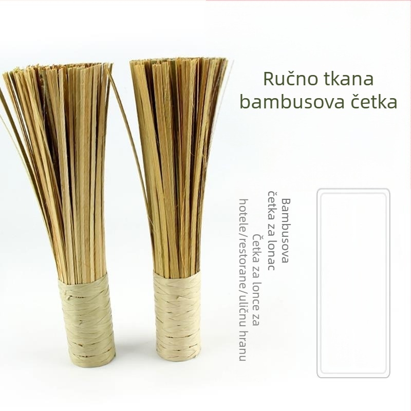 Tradicionalna bambusova četka za pranje posuda, ručno izrađena kuhinjska četka