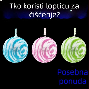 Loptica za čišćenje stola i četka za kupaonicu – ploče, umivaonik, kadu, sanitarije i slavine