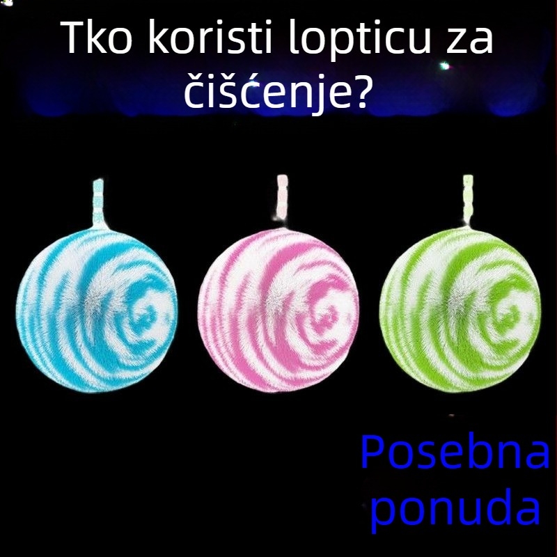 Loptica za čišćenje stola i četka za kupaonicu – ploče, umivaonik, kadu, sanitarije i slavine