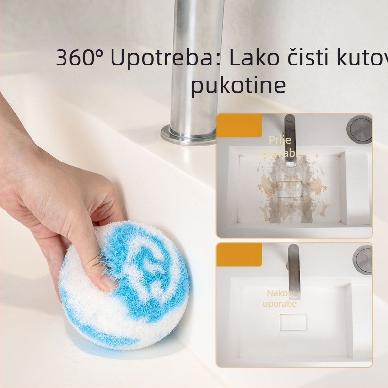 Loptica za čišćenje stola i četka za kupaonicu – ploče, umivaonik, kadu, sanitarije i slavine