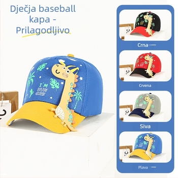 Slatka dječja šilterica s motivom dinosaura, UV zaštita - unisex kapa za djecu