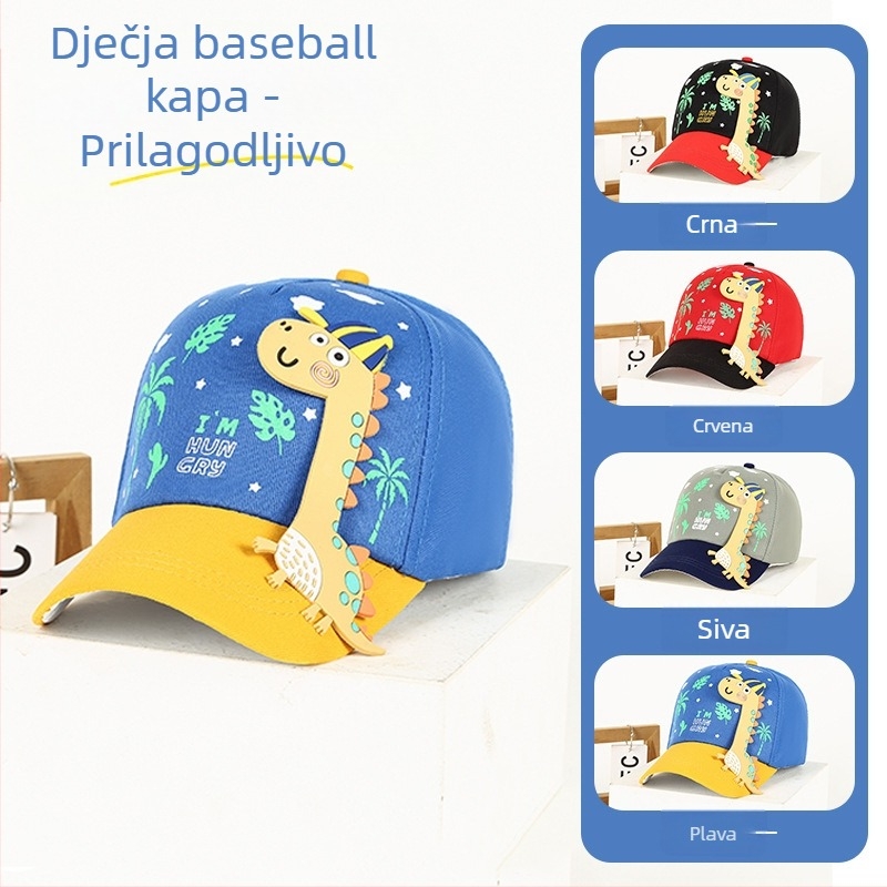 Slatka dječja šilterica s motivom dinosaura, UV zaštita - unisex kapa za djecu