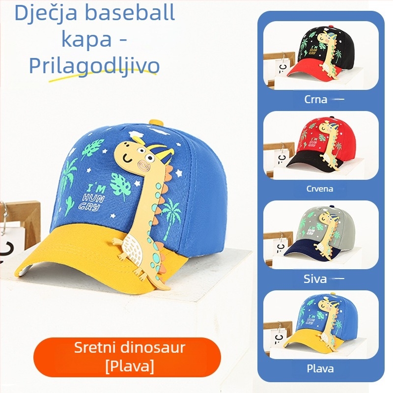 Slatka dječja šilterica s motivom dinosaura, UV zaštita - unisex kapa za djecu